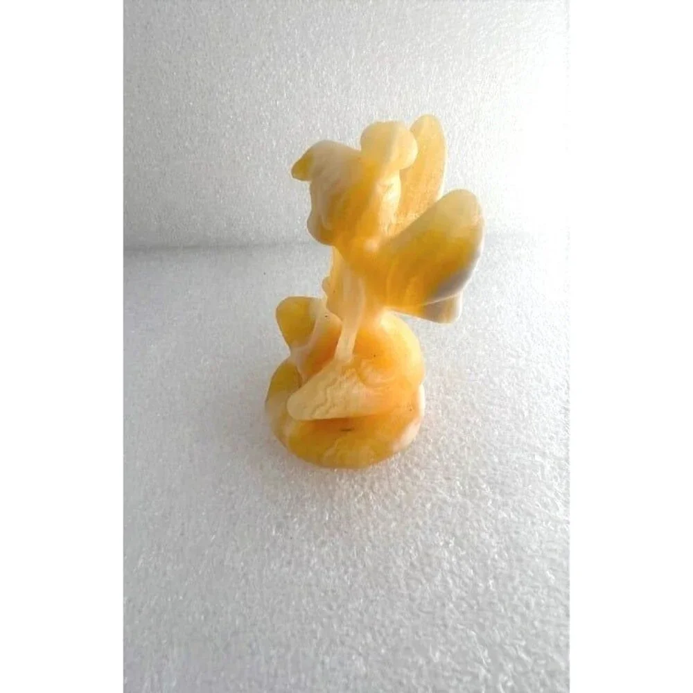 Honey Calcite Tinkerbell Carving